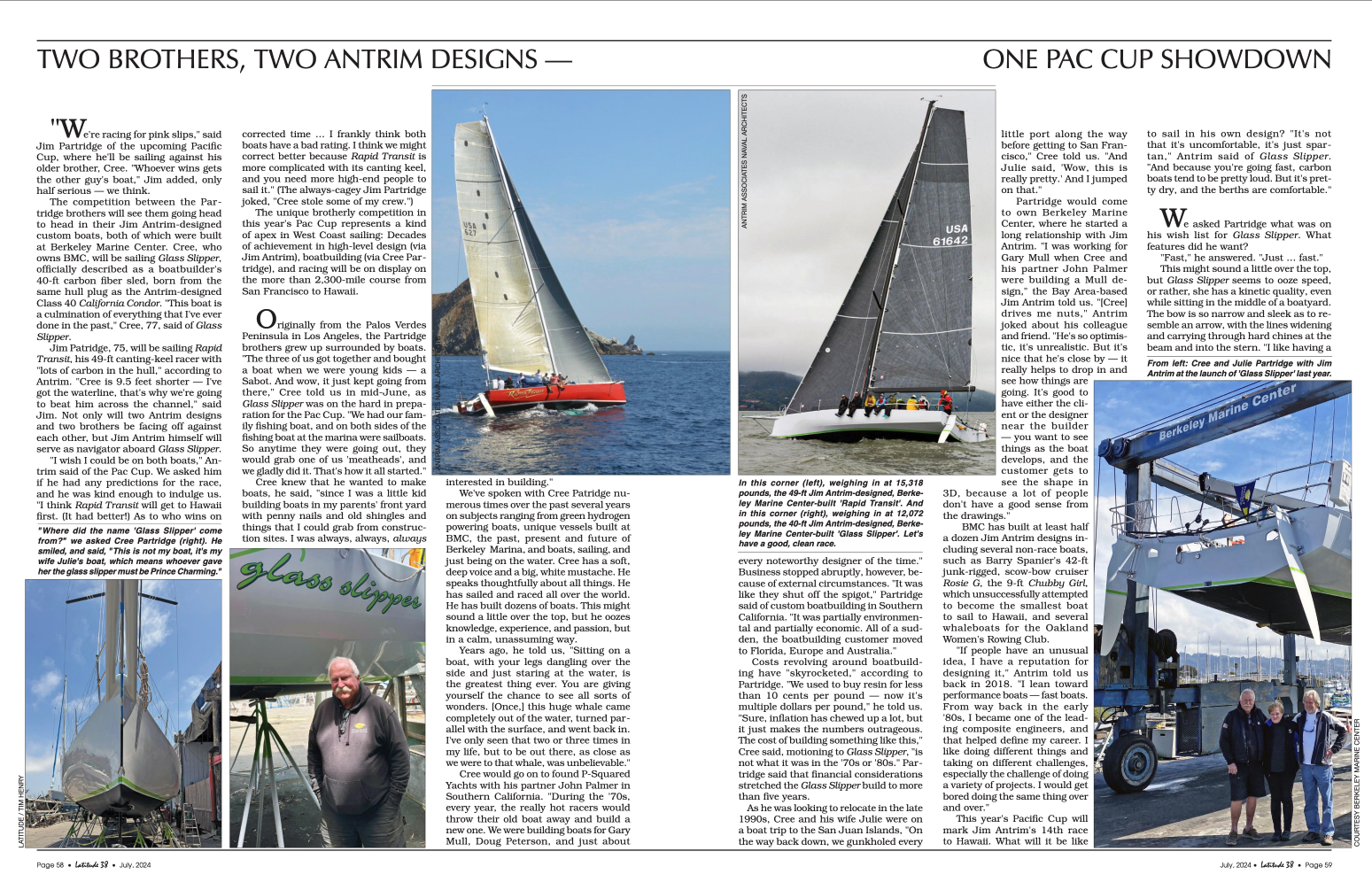 Read more about the article Two Brothers, Two Antrim Designs – One Pac Cup Showdown